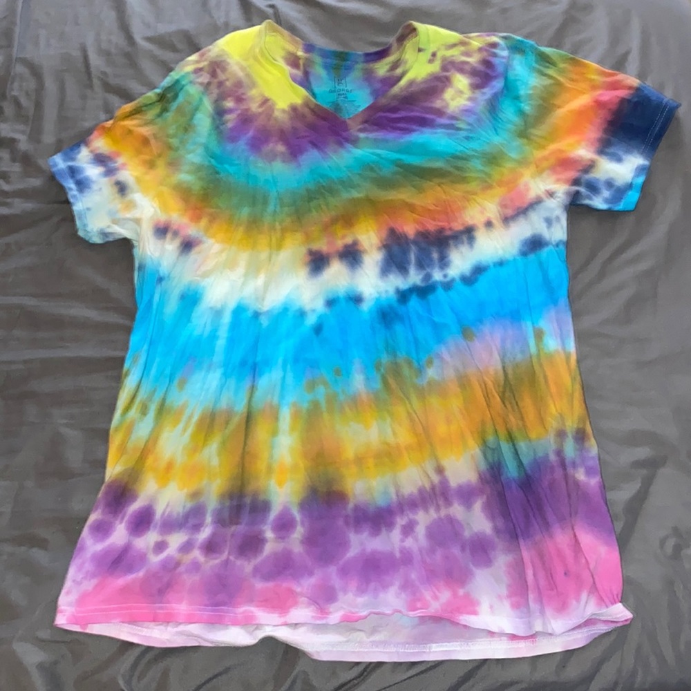Tie dye t-shirt, made by me.